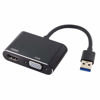 Picture of JSER USB 3.0 & 2.0 to HDMI & VGA HDTV Adapter Cable External Graphics Card Compatible for Windows Mac Laptop