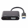 Picture of JSER USB 3.0 & 2.0 to HDMI & VGA HDTV Adapter Cable External Graphics Card Compatible for Windows Mac Laptop