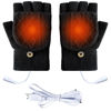 Picture of Winmany Women's & Men's USB Heated Gloves Mitten Full & Half Fingerless Winter Hands Warmer Laptop Gloves