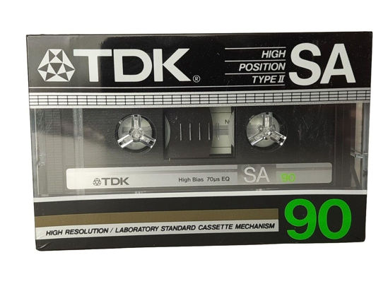 Picture of TDK SA 90 minute Super High Resolution Type II Audio Cassette Tape