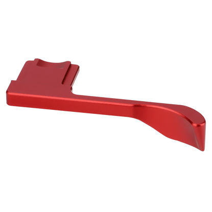 Picture of Haoge THB-X4R Hand Grip Metal Hot Shoe Thumb Up Rest for Fujifilm XE4 Fuji X-E4 Camera Red