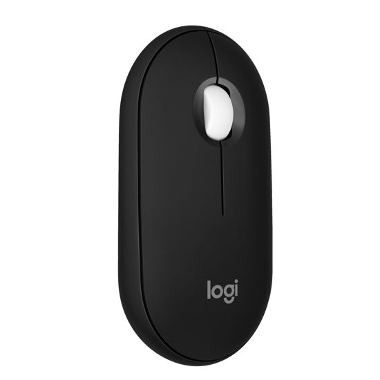 Picture of Logitech Pebble Mouse 2 M350s Slim Bluetooth Wireless Mouse, Portable, Lightweight, Customizable Button, Quiet Clicks, Easy-Switch for Windows, macOS, iPadOS, Android, Chrome OS - Black