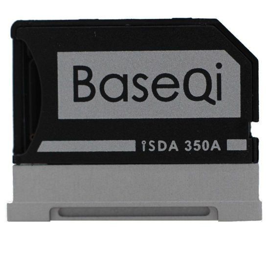 Picture of BASEQI Aluminum MicroSD Adapter for Microsoft Surface Book 13.5" (Model-350A) - Add up to 1TB of extra storage space