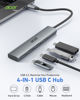 Picture of Acer USB C Hub, 10Gbps USB C Splitter with 4 USB-C 3.2 Port, High Speed USB C Multiport Adapter for MacBook Air/Pro, iPhone 15/15 Pro, iPad Pro/air, Surface Pro, Chromebook, Dell XPS and More - Grey