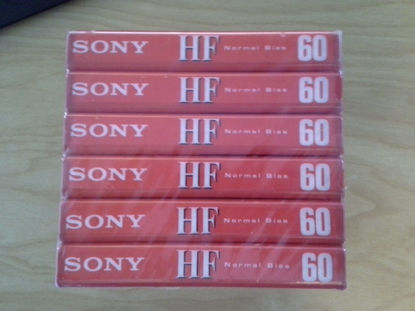 Picture of Sony Blank Audio Cassette Tape HF60 HF-60 (6-Pack)