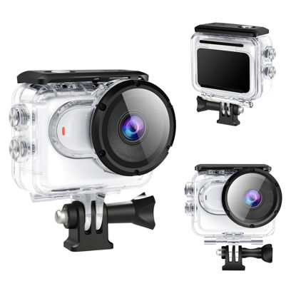 Picture of REYGEAK Waterproof Case for Insta360 GO 3, 60M/196FT Underwater Protective Dive Housing Case for Insta360 Go 3 Action Camera Accessories