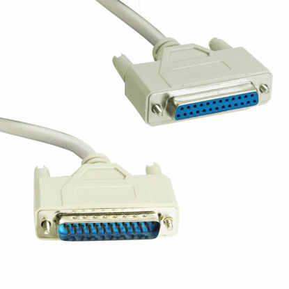 Picture of InstallerCCTV Parallel Printer Cable DB25 Male to DB25 Female, 6FT, 25 Pins Printer Cable Parallel to Serial Extension Cable