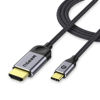 Picture of QGeeM USB C to HDMI Cable Adapter 4ft 4K, USB Type C to HDMI Thunderbolt 3/4 Compatible for iPhone 15 Pro Max,Galaxy,Mac Book Pro/air IPad pro,Surface Book,Dell XPS,HP,Thinkpad,Pixelbook, More(4ft)