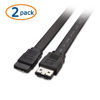 Picture of Cable Matters 2-Pack 6 Gbps SATA III to eSATA Cable 3 Feet