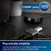 Picture of Philips 2 Device HDMI 2.1 Switch Splitter [8K@60Hz 4K@120Hz] Dolby Atmos, HD Dolby 7.1 Surround Sound, 48 Gbps Data Transfer, Switch Selector, Gaming, Smart TV, Firestick, PS5, PS4, xBox, SWV9173GR/37