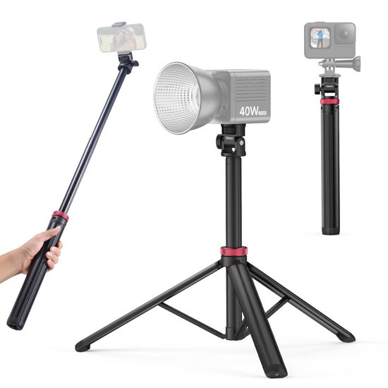 Picture of ULANZI MT-79 Extendable Tripod Aluminum, 81" Portable Adjustable Light Stand with 1/4" Screw, 360° Ball Head Camera Phone Tripod for Camera Video Light Smartphone, Lightweight for Travel