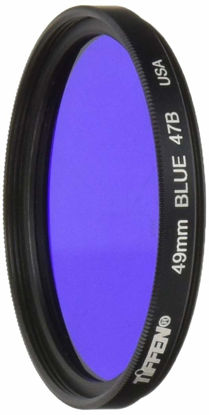 Picture of Tiffen 4947B 49mm 47B Filter (Blue)