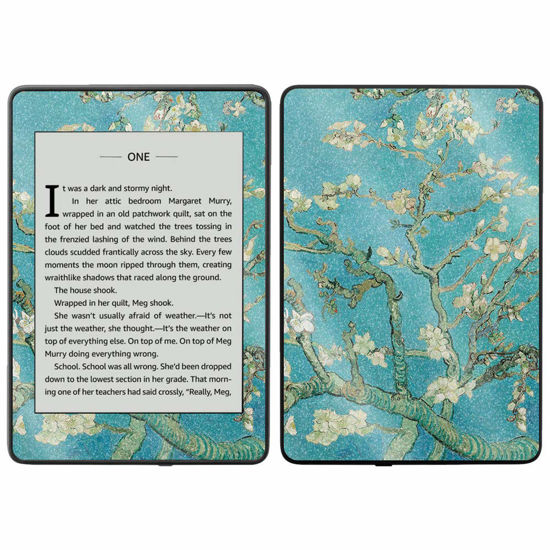 Picture of MightySkins Glossy Glitter Skin for Kindle Paperwhite 2018 Waterproof Model - Almond Blossom | Protective, Durable High-Gloss Glitter Finish | Easy to Apply, Remove | Made in The USA