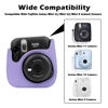 Picture of Protective Camera Case for Fujifilm Instax Mini 11 12 9 Instant Camera with Instax Mini Album, Photo Album for Fujifilm Instax Mini Camrea, PU Leather Bag Cover with Removable Adjustable Strar (Purple)