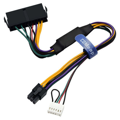 Picture of COMeap 24 pin to 6 pin Adapter HP ATX Power Cable Compatible with Z200 Z210 Z220 Z230 Z240 SFF MT TWR Series 4000 6005 8300, ProDesk 600 G1, EliteDesk 800 G1 13.3-inch (34cm)