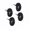 Picture of Uvital Telephone Phone Handset Cable Cord, Coiled Length 1.2 to 8.5 Feet Uncoiled Landline Phone Handset Cable Cord RJ9/RJ10/RJ22 4P4C(Black,4 PCS)