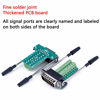 Picture of ANMBEST DB15 Solderless Serial to 15-pin Port Terminal Male Adapter Connector Breakout Board with Case Long Bolts Nuts (2PCS Male)