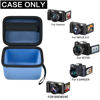 Picture of Vlogging Camera Case Compatible with Duluvulu/for TEBNGIHNM/for zheozeig/for Oiadek 4K Digital Cameras for Youtube. Vlog Camera Carrying Storage for Lens, Cable and Other Accessories - Blue