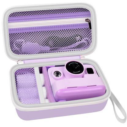 Picture of Grapsa Case Compatible with DYLANTO for Anchioo for ESOXOFFORE for YTETCN for WEEFUN for GKTZ for Amzelas Instant Print Camera, Camera Storage Holder Organizer for Accessories (Box Only) - Purp