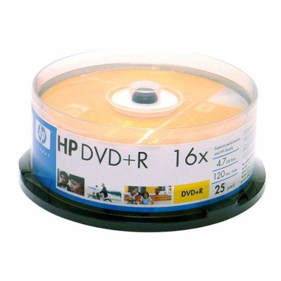 Picture of HP DR16025CB 4.7GB 16x DVD (25-ct Cake Box Spindle)