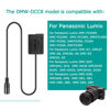 Picture of USB Cable DCC8 + DMW-DCC8 BLC12 BLC12E Dummy Battery for lumix GH2 GH2K GH2S G80 G81 G85 FZ1000 FZ300 FZ200 G6 G7 G5 DC-G90 DC-G91 DC-G95 DC-G99