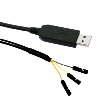 Picture of NITOMTYU USB to TTL Serial 3.3V Adapter Cable Built-in FT232 Chip, USB to TTL-232R-RPI Serial Cable TX RX Signal 3 Pin Windows Linux MAC OS, 6FT