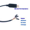 Picture of NITOMTYU USB to TTL Serial 3.3V Adapter Cable Built-in FT232 Chip, USB to TTL-232R-RPI Serial Cable TX RX Signal 3 Pin Windows Linux MAC OS, 6FT