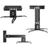 Picture of VISULAPEX Projector Mount, Universal Projector Ceiling/Wall Mount Black with Extendable Arms, Adjustable Height, Projector Holder/Bracket/Hanger Low Profile (Black)