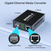 Picture of SODOLA Gigabit Ethernet Media Converter, Multi Mode Dual LC Fiber to Ethernet RJ45 Converter for 10/100/1000Base-Tx to 1000Base-SX(with a SFP MMF 850-nm Module), up to 550-m