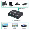 Picture of 1x3 HDMI Splitter, 1 in 3 Out HDMI Splitter Audio Video Distributor Box Support 3D & 4K x 2K Compatible for HDTV, STB, DVD, PS3, Projector Etc