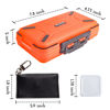 Picture of 36 Slots Memory Card Case Orange & 36 Plastic Memory Card Holder Case & 40 Labels, SD Card Holder for Camera Card, Memory Card Holder Storage Protector Organizer for SD Card