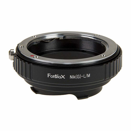 Picture of Fotodiox Lens Mount Adapter with Leica 6-Bit M-Coding - Nikon Nikkor F Mount G-Type D/SLR Lens to Leica M Mount Rangefinder Camera Body with Built-in Aperture Control Dial