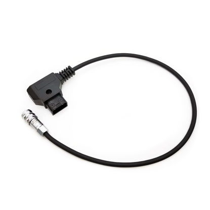 Picture of BMPCC 4K 6K Pro Flexible Power Cable, D-tap to Weipu SF6 2 Pin Female for Blackmagic Pocket Cinema Camera from Gold Mount V-Mount Battery (7.8" Straight Plug)