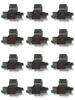 Picture of (12 Pack) COMPUMATIC Compatible/Replacement Calculator Ink Roller, Black/Red IR-40T, for Casio HR-300RC HR-200RC HR-170RC HR-150RC HR-100RC HR-100TM HR-150TM and More