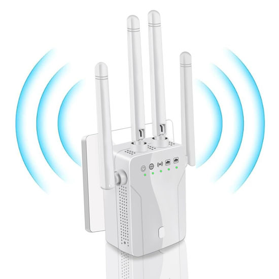 Picture of WiFi Extender Signal Booster for Home: Internet Repeater Long Range Covers Up to 8470 Sq.ft and 45+ Devices for Office Basement Room