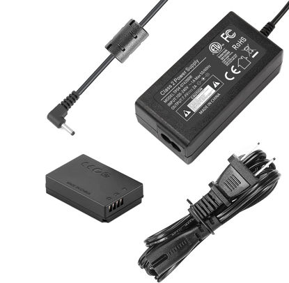 Picture of F1TP ACK-E12 AC Power Supply Adapter DR-E12 DC Coupler Kit for Canon EOS M M2 M10 M50 Mark II M100 M200 Cameras.