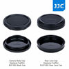 Picture of JJC Camera Body Cap & Rear Lens Cap Cover Protector Caps for Fuji G Mount Camera GFX 100S 100 50R 50S II & for Fujinon GF Lens GF 23mm 30mm 45mm 50mm 63mm 80mm 110mm 120mm 32-64mm 45-100mm 100-200mm