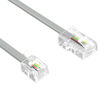 Picture of NECABLES 2Pack RJ45 to RJ11 Adapter Converter Cable 10ft RJ45 8P4C Male to RJ11 6P4C Male Gray - 10 Feet