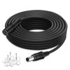 Picture of WildHD DC Power Extension Cable 16.5ft 2.1mm x 5.5mm Compatible with 12V DC Adapter Cord for CCTV Security Camera IP Camera Standalone DVR (5.5mm DC Plug 16.5ft Black)