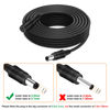 Picture of WildHD DC Power Extension Cable 16.5ft 2.1mm x 5.5mm Compatible with 12V DC Adapter Cord for CCTV Security Camera IP Camera Standalone DVR (5.5mm DC Plug 16.5ft Black)