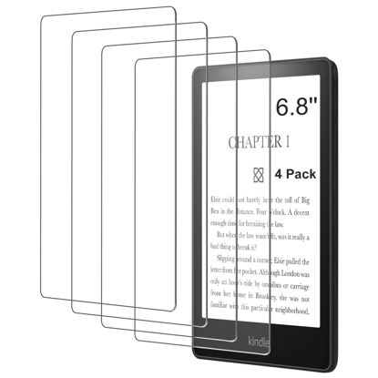 Picture of CoBak 4 Pack Anti-Glare Matte Screen Protector for 6.8" Kindle Paperwhite, Kobo Aura H2O Edition 2 - High Clarity, Fingerprint Resistance - PET Film