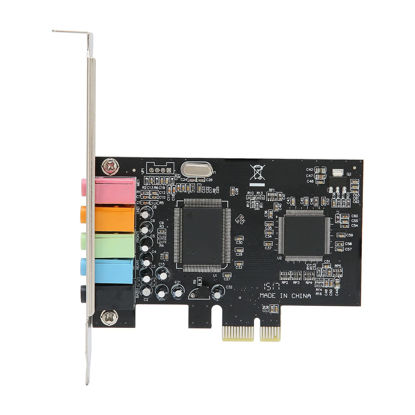 Picture of PCIe Sound Card, 5.1 Internal Sound Card for PC Windows 7 /Vista/XP 32/64 bit with Low Profile Bracket, 3D Stereo PCI e Audio Card