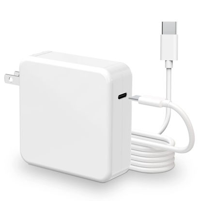 Picture of Mac Book Pro Charger - 100W USB C Charger Compatible with Type C MacBook Pro 16, 15, 14, 13 Inch, MacBook Air 13 Inch,iPad Pro 2021/2020/2019/2018 and All USB C Device,USB C to C Power Adapter