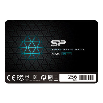 Picture of Silicon Power 256GB SSD 3D NAND A55 SLC Cache Performance Boost SATA III 2.5" Internal Solid State Drive SU256GBSS3A55S25AH