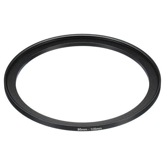 Picture of PATIKIL 95mm-105mm Metal Step Up Ring, Camera Lens Filter Adapter Ring Aluminum Filter Adapter Ring for Camera Lenses Hood, Black