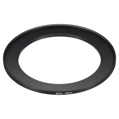 Picture of PATIKIL 82mm-105mm Metal Step Up Ring, Camera Lens Filter Adapter Ring Aluminum Filter Adapter Ring for Camera Lenses Hood, Black