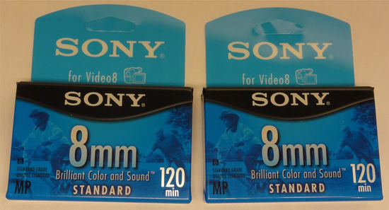 Picture of Sony 8mm Standard for Video8 ~ 120 Mins. ~ P6-120MPL (2 Pack)