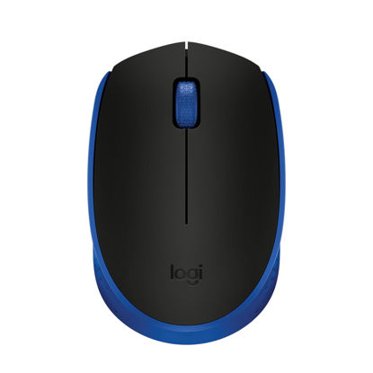 Picture of Logitech M170 Wireless Mouse for PC, Mac, Laptop, 2.4 GHz with USB Mini Receiver, Optical Tracking, 12-Months Battery Life, Ambidextrous - Blue