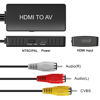 Picture of HDMI to RCA Converter, HDMI to AV Adapter for Old TV, HDMI RCA Composite Video Converter Supports PAL/NTSC for TV Stick, Roku, Android TV Box, DVD