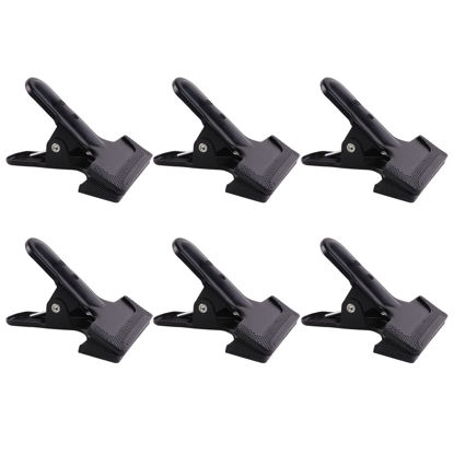 Picture of QYXINC Backdrop Clips Metal Spring Clamps Heavy Duty Photography Background Clips with Protective Rubber for Backdrop Stand, Photo Studio